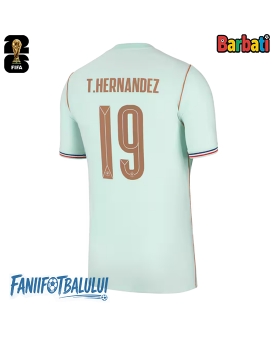 Franța Theo Hernandez #19 Tricou Fotbal Replică Mondial 2026 Barbati Deplasare